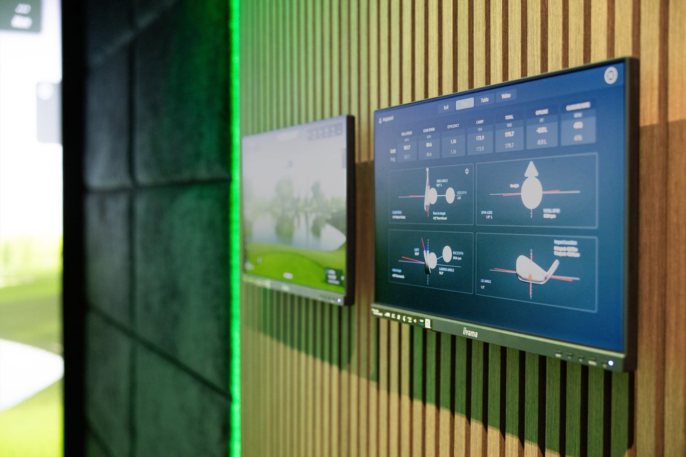 Simulator performance data display